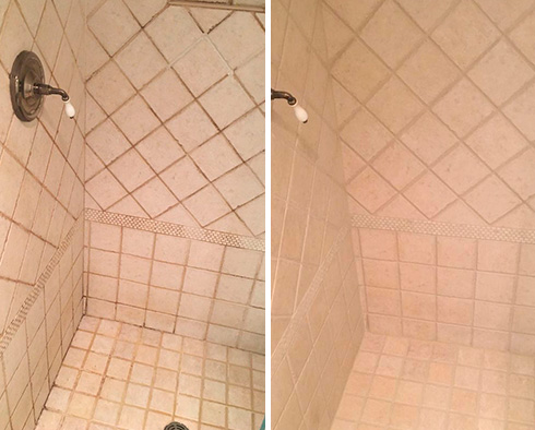 Shower Restored by Our Tile and Grout Cleaners in San Luis Obispo, CA
