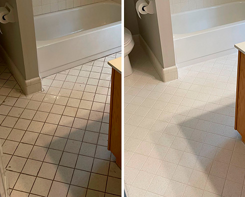 Floor Restored by Our Tile and Grout Cleaners in Maricopa, CA