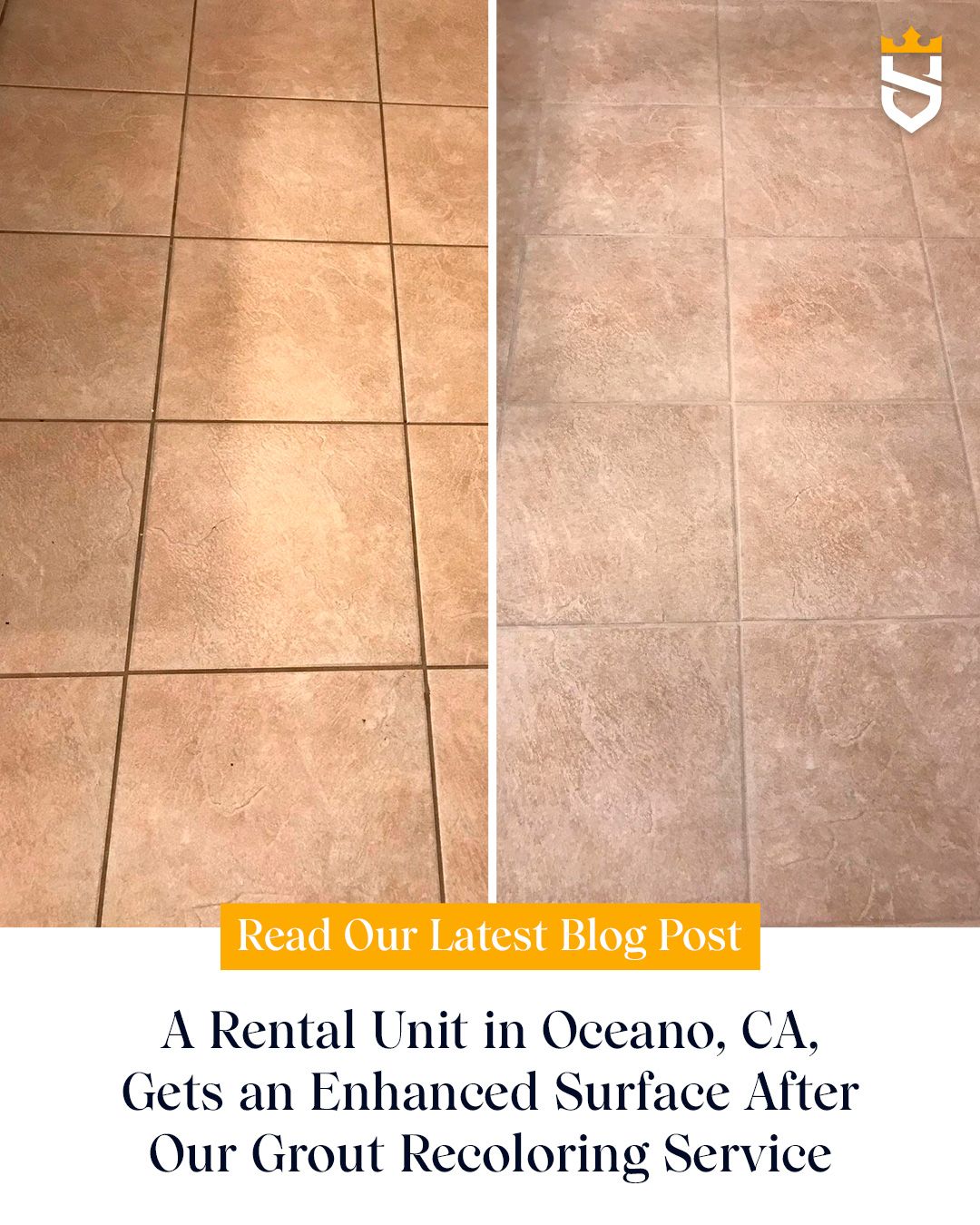 A Rental Unit in Oceano, CA, Gets an Enhanced Surface After Our Grout Recoloring Service