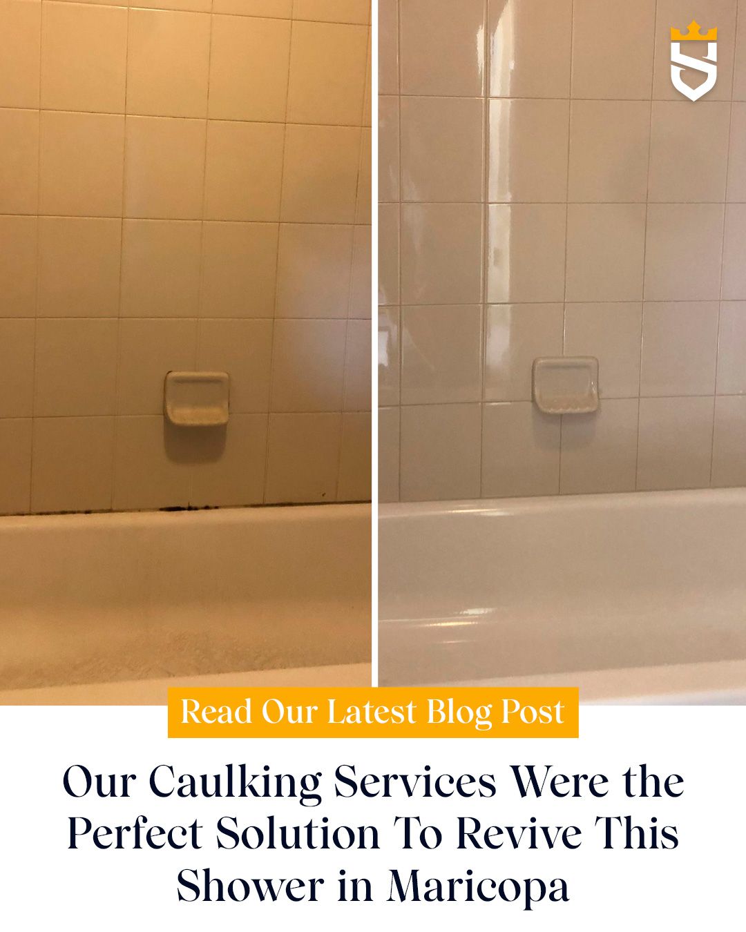 Our Caulking Services Were the Perfect Solution To Revive This Shower in Maricopa