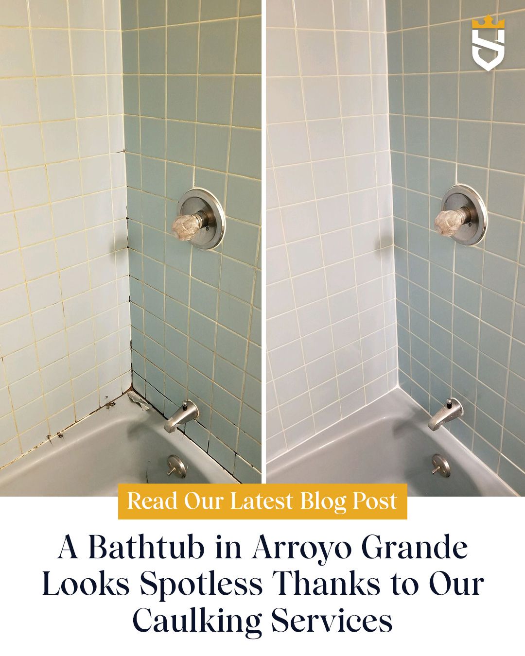 A Bathtub in Arroyo Grande Looks Spotless Thanks to Our Caulking Services