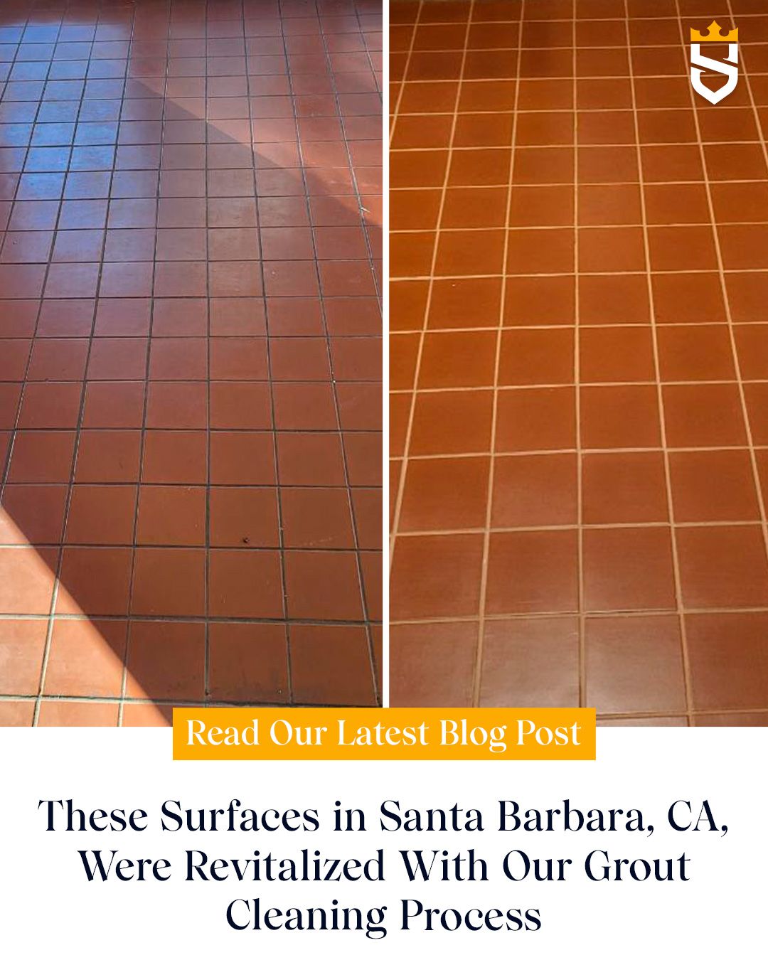 These Surfaces in Santa Barbara, CA, Were Revitalized With Our Grout Cleaning Process